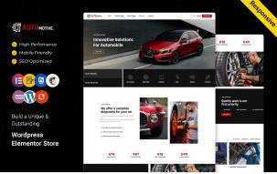 Automotive - Auto Mechanic and Car Repair WordPress Elementor Theme