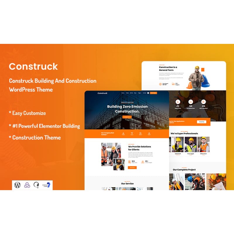 Construck - Building And Construction WordPress Theme