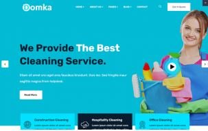 Domka - Cleaning Company and Services WordPress Theme