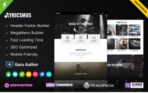 Lyricsmus - Music WordPress Theme