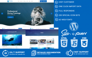 Blueking - Diving Club WordPress Theme