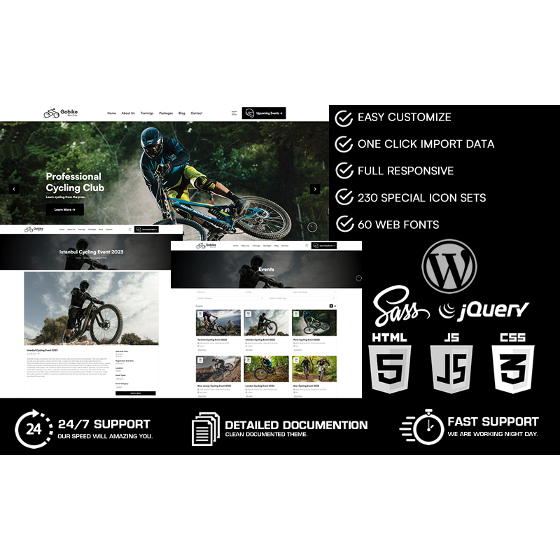 Gobike - Bike Club WordPress Theme
