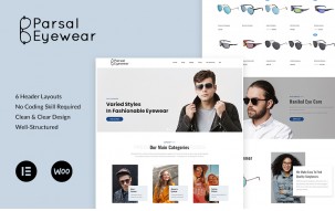 Parsal - Fashion Eyewear | Prescription Glasses & Sunglasses WordPress Theme