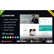 BankCorp - Banking, Loan Business and Finance WordPress Theme