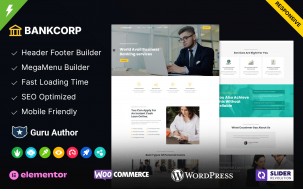 BankCorp - Banking, Loan Business and Finance WordPress Theme