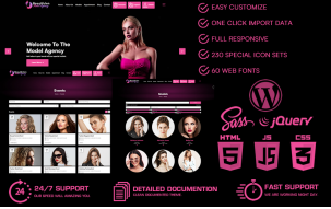 Beautifulen - Model Agency WordPress Theme