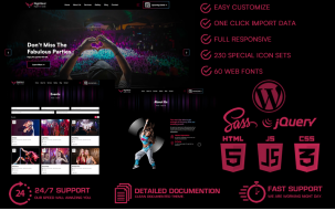 Nightbird - Night Club WordPress Theme