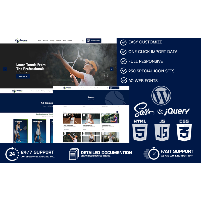 Tennissa - Tennis Club WordPress Theme