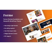Forme - Charity Foundation and Nonprofit WordPress Theme
