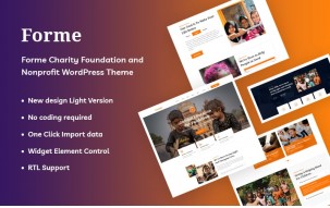 Forme - Charity Foundation and Nonprofit WordPress Theme