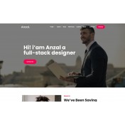 Anzal - Personal Portfolio WordPress Theme