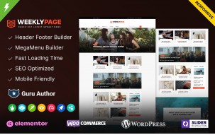 Weeklypage - News and Magazine Blog WordPress theme