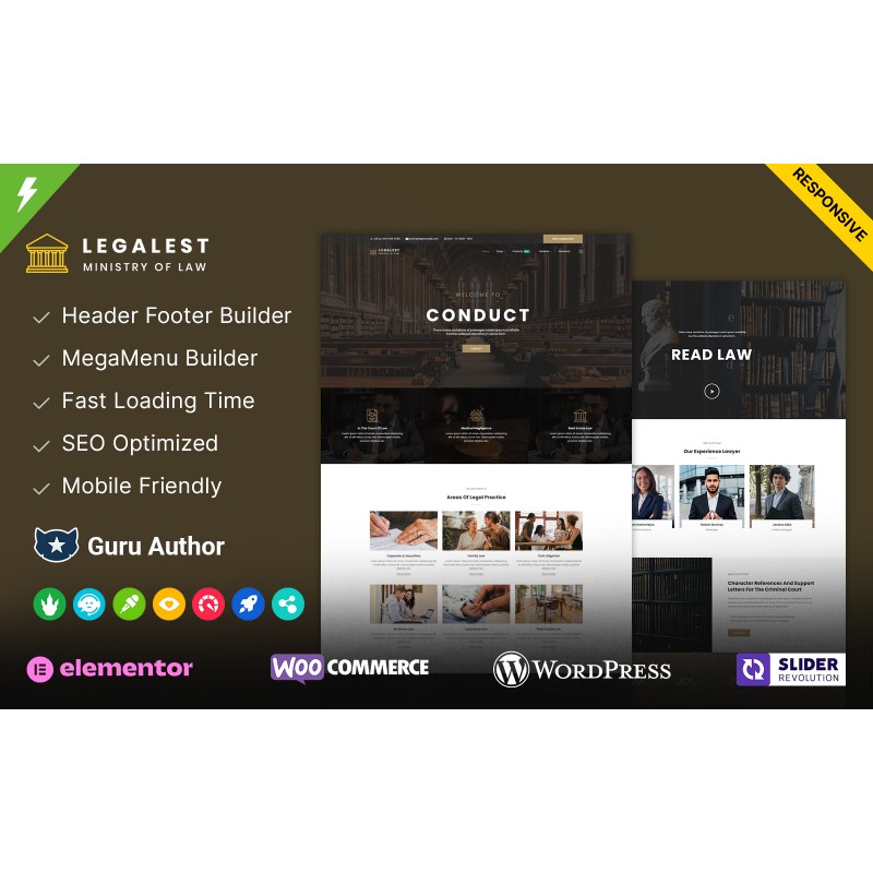 Legalest - Lawyer and Law Firm WordPress Theme