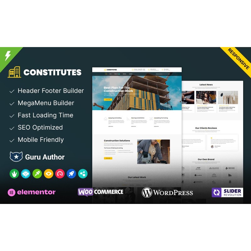 Constitutes - Building and Construction WordPress Theme