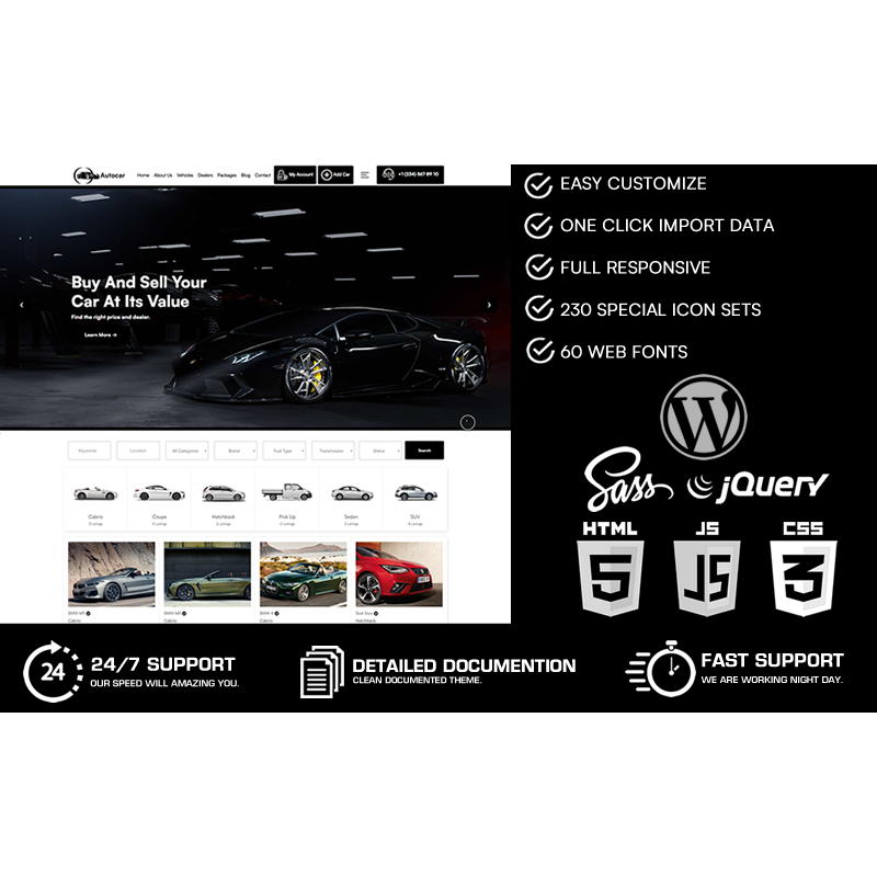Autocar - Car Posting & Car Dealership WooCommerce WordPress Theme