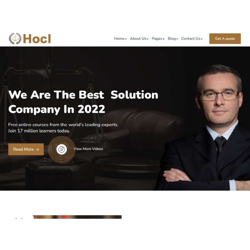 Hocla - Lawyer, Attorney & Law Office Wordpress Theme