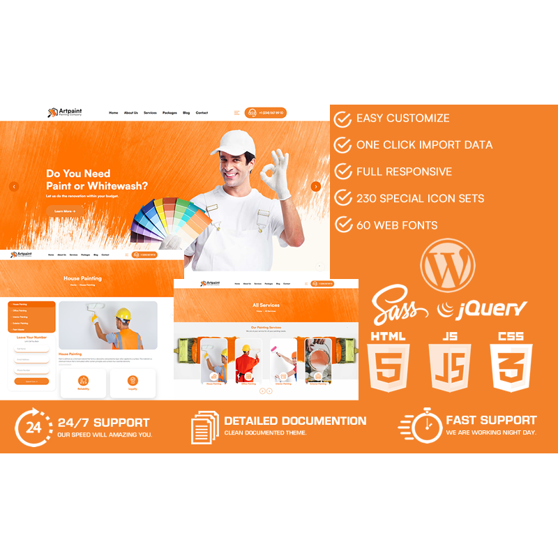 Artpaint - Painting Company WordPress Theme