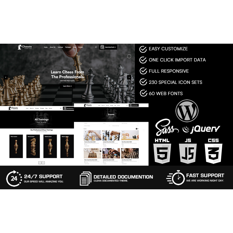 Chessta - Chess Club WordPress Theme