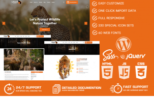 Lifewil - Wildlife WordPress Theme