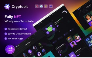 Cryptobit - NFT Marketplace WordPress Theme.