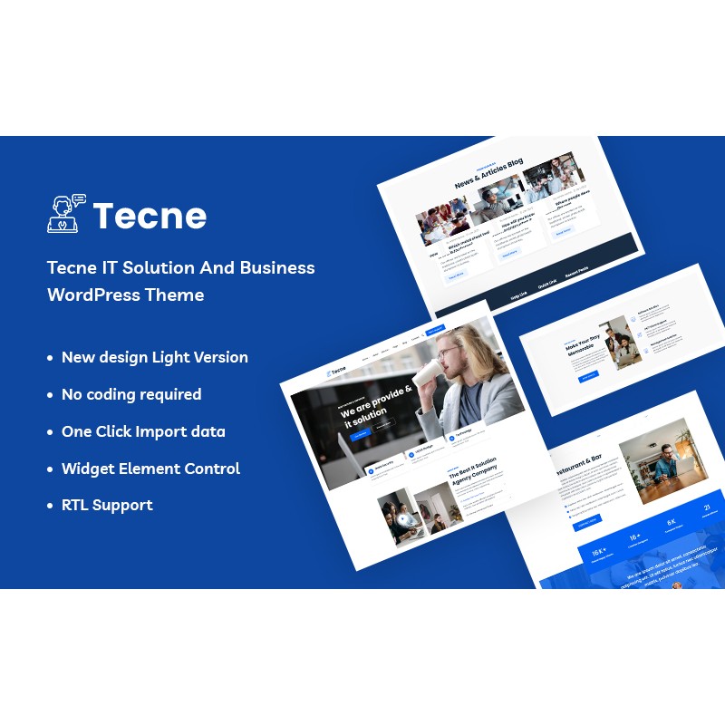 Tecne - IT Solution And Business WordPress Theme