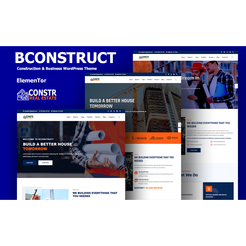 bConstruct - Construction & Architecture Elementor Wordpress Theme.