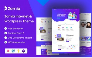 Zomia - ISP & Broadband Company WordPress Theme.