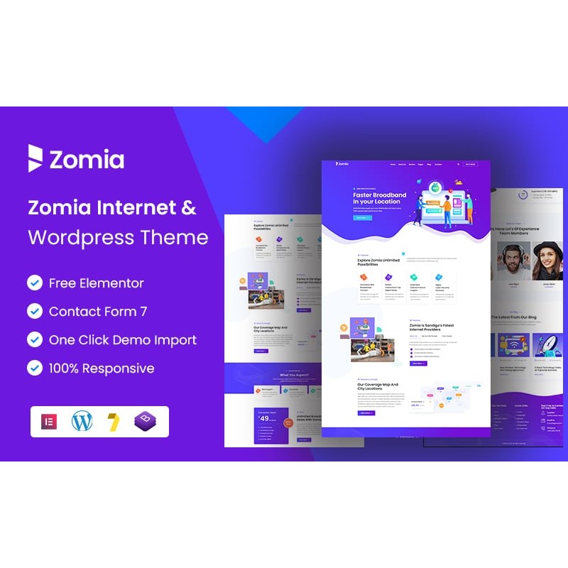 Zomia - ISP & Broadband Company WordPress Theme.
