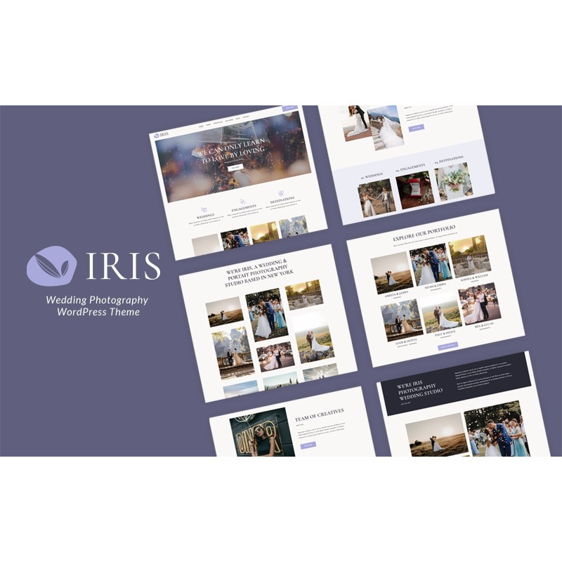 Iris - Wedding Photography WordPress Theme