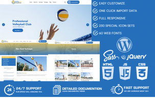 Volleycup - Volleyball Club WordPress Theme