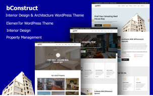 bConstruct - Interior Design & Architecture WordPress Theme