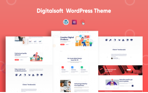 Digitalsoft - SaaS and Software Elementor WordPress Theme