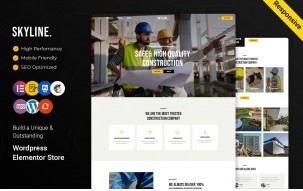 Skyline - Construction and Real Estate Multi-Purpose Business Elementor WordPress theme