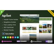 Agriset - Organic Farm and Agriculture WordPress Theme
