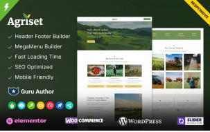 Agriset - Organic Farm and Agriculture WordPress Theme