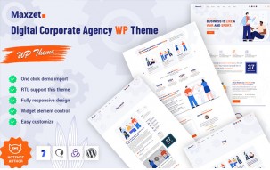 Maxzet - Digital Corporate Agency WordPress Theme