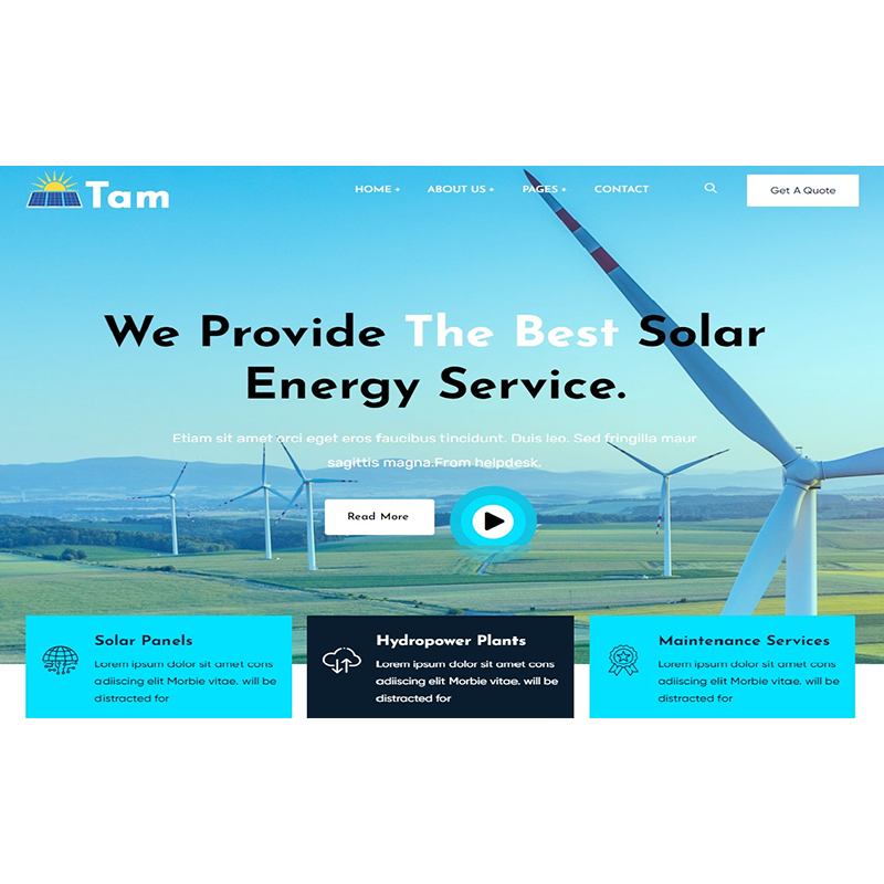 Tapma - Ecology & Solar Energy WordPress Theme