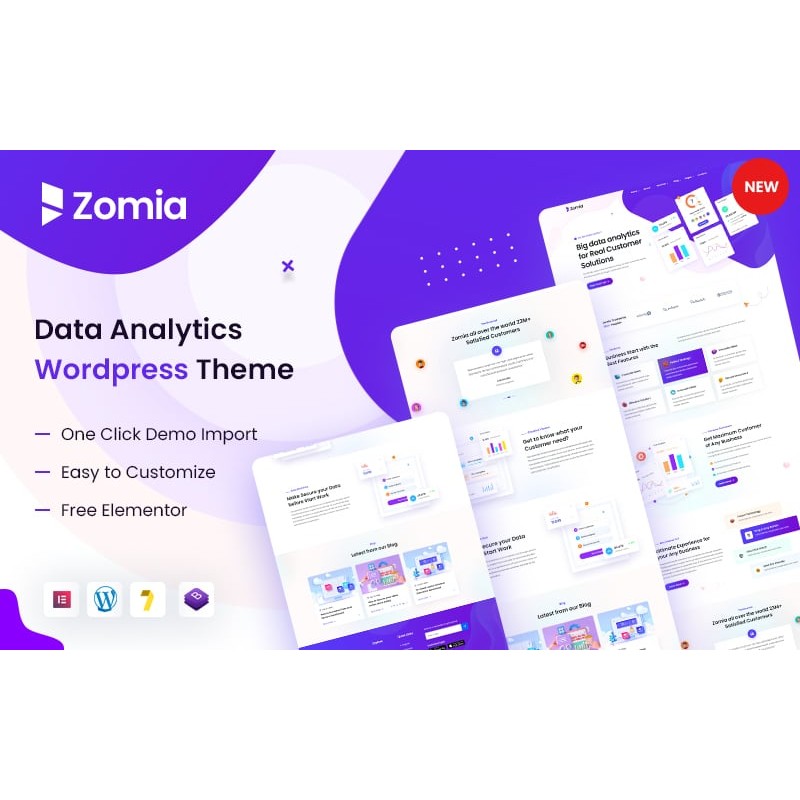 Zomia Data Analytics & Data Science WordPress Theme