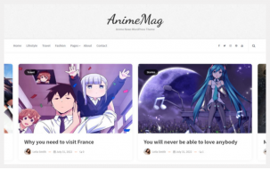 AnimeMag - Anime News WordPress Theme