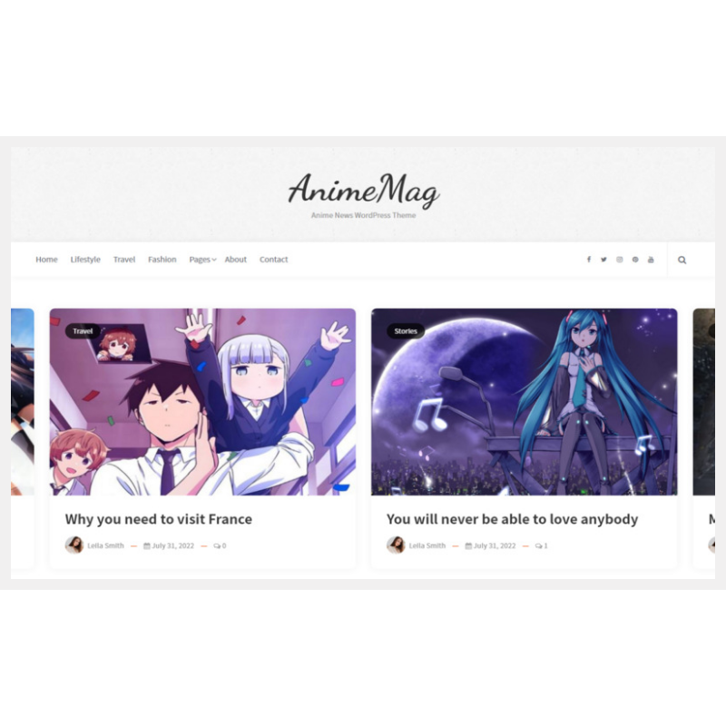 AnimeMag - Anime News WordPress Theme