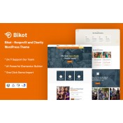 Bikot - Nonprofit and Charity WordPress Theme