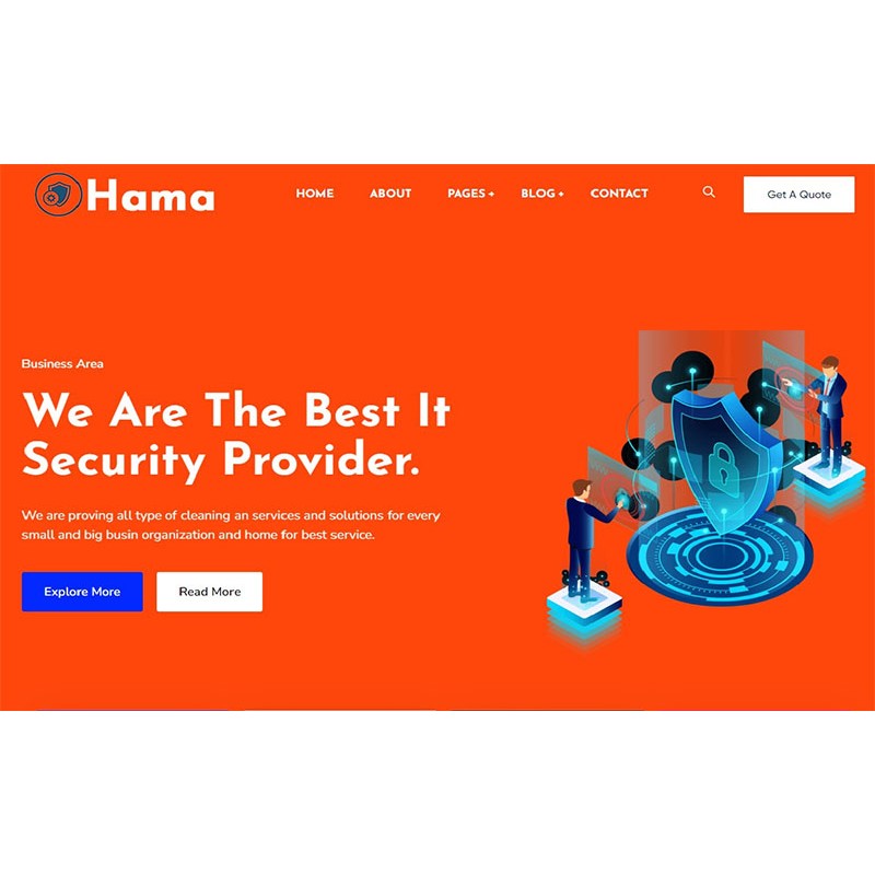 Haman - Cyber Security Solutions WordPress Theme
