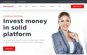 TishConsult - Business and Consulting WordPress Theme