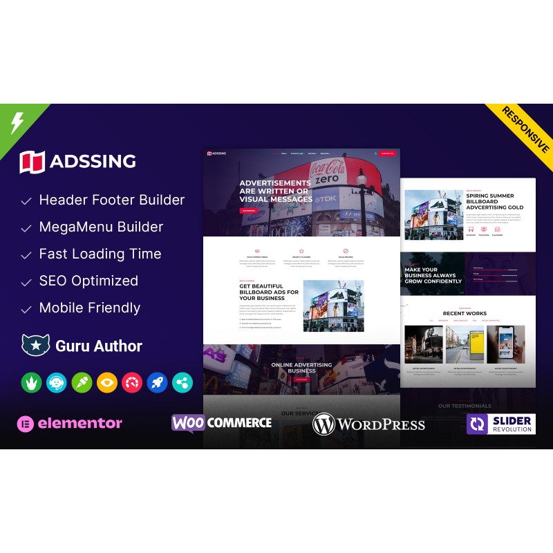 Adssing - Advertising Agency and Digital Marketing WordPress Theme