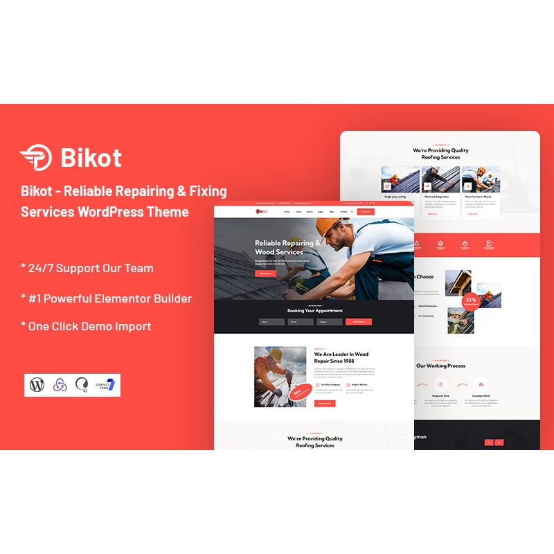 Bikot - Reliable Repairing & Fixing Services WordPress Theme