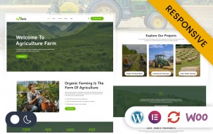 Agrioasis - Agriculture Farming Elementor WordPress Responsive Theme