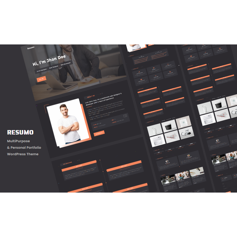 Resumo - Personal Portfolio WordPress Theme