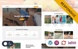 Tenniset - Tennis Club Elementor WordPress Responsive Theme