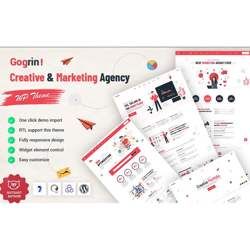 Gogrin - Creative and Marketing Agency WordPress Theme