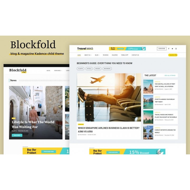 Blockfold - Blog, Portfolio and Magazine WordPress Theme